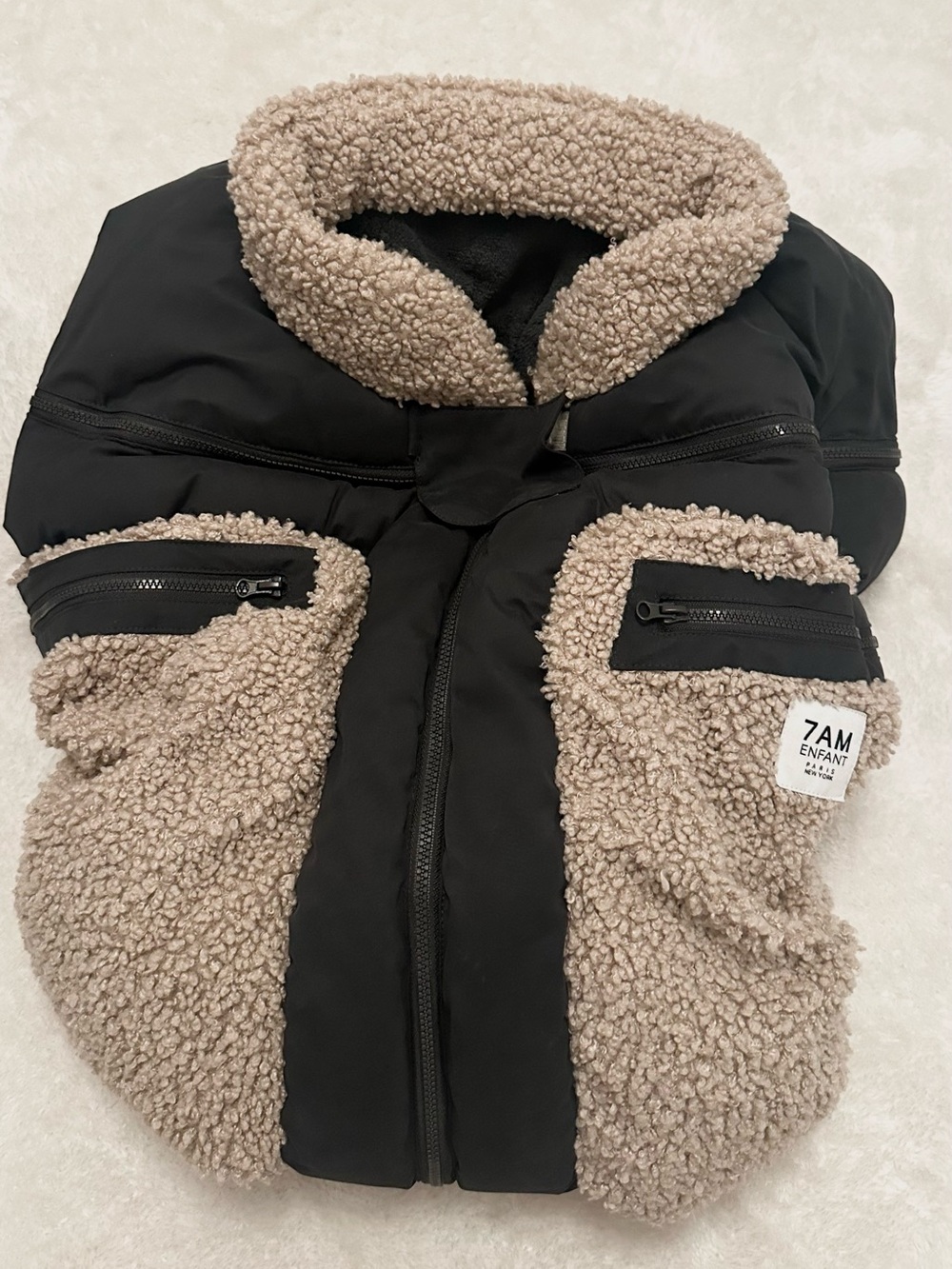 7AM Enfant Cocoon Teddy Car Seat Cover